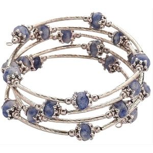 New Lapis Lazuli Gemstone Bead Wrap Bracelet